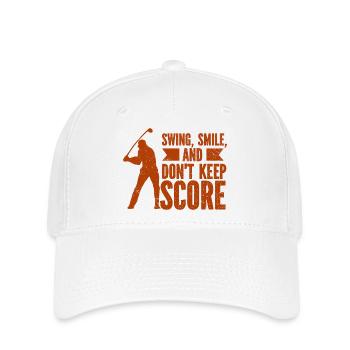 Golf - Golfclub Goldspieler Birdie Elite Luxus - Flexfit Cap - Weiß - Vorne
