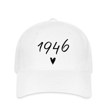 1946 Heart Birthday - Flexfit Cap - white - Front