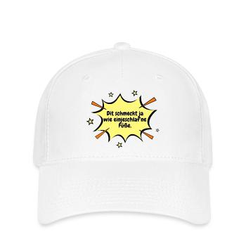 Berlin Dit tastes like feet falling asleep. - Flexfit Cap - white - Front