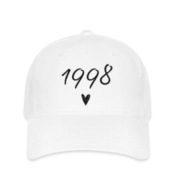 Herzjubiläum 1998 - Flexfit Cap - Weiß - Vorne