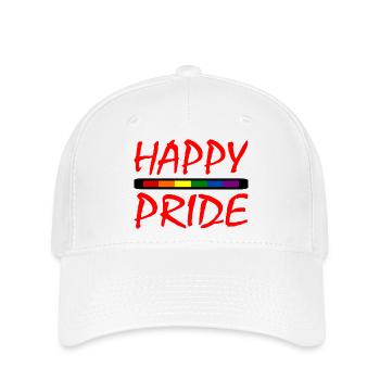 Happy pride - Flexfit Cap - white - Front