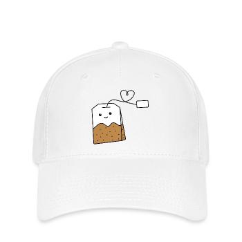 Sachets de thé kawaii - Casquette Flexfit - blanc - Devant