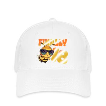 Finally 18 - Flexfit Cap - white - Front