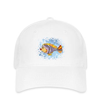 poisson - Casquette Flexfit - blanc - Devant