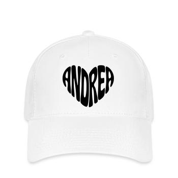 Andrea Herz  - Flexfit Cap - Weiß - Vorne