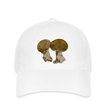 Pilze in Aquarell - Flexfit Cap - Weiß - Vorne