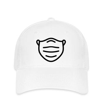 masque - Casquette Flexfit - blanc - Devant