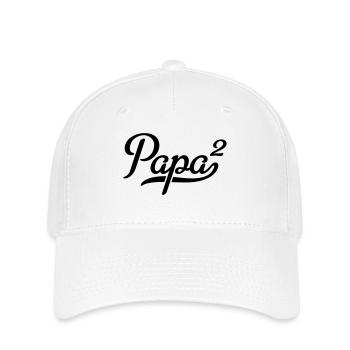 Papa - Casquette Flexfit - blanc - Devant