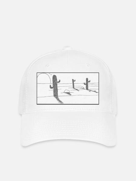 mexikanische Wüste - Flexfit Cap - Weiß