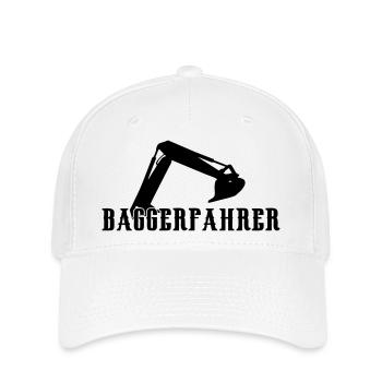 Bagger - Flexfit Cap - Weiß - Vorne