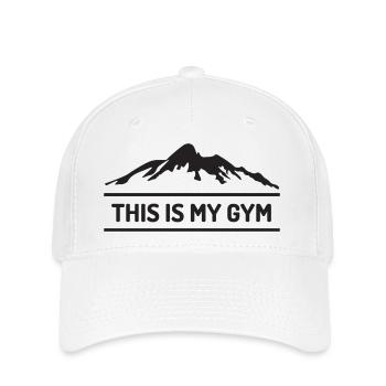 Trail Running - This is My Gym - Flexfit Cap - white - Front