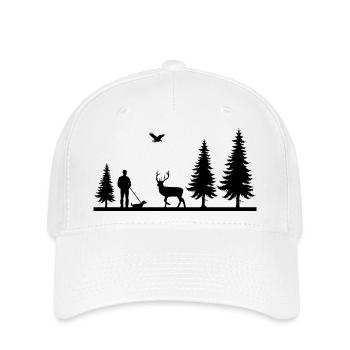 Chasseur - Casquette Flexfit - blanc - Devant