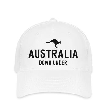 Australia - Down Under - Australia - Kangaroo - Flexfit Cap - white - Front
