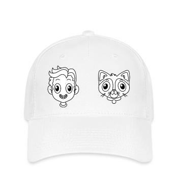 Pet Cat - Flexfit Cap - white - Front