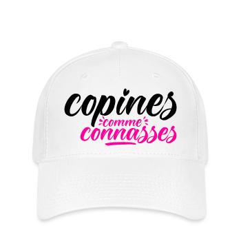 Copines Comme Connasses Meilleure Copine Filles - Casquette Flexfit - blanc - Devant