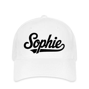Sophie name first last family - Flexfit Cap - white - Front