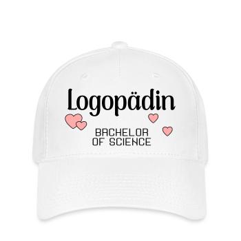 Bachelorstudium Logopädie Logopädin - Flexfit Cap - Weiß - Vorne