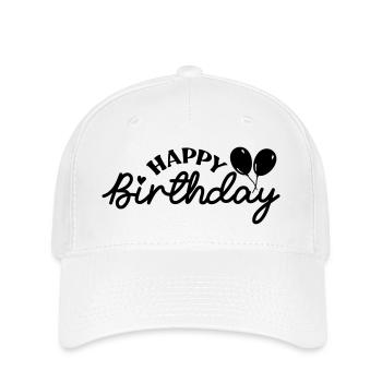 Birthday Queen 14 Joyeux anniversaire - Casquette Flexfit - blanc - Devant