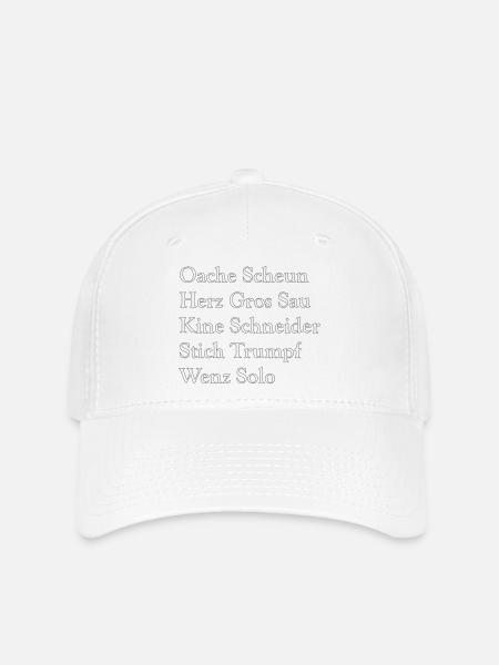 Schafkopf - Flexfit Cap - Weiß