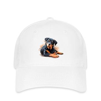 Rottweiler - Flexfit Cap - Weiß - Vorne