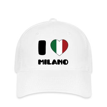 I Love Milano - Casquette Flexfit - blanc - Devant