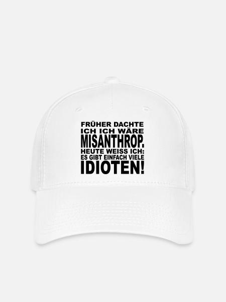 Misanthrop - Flexfit Cap - Weiß