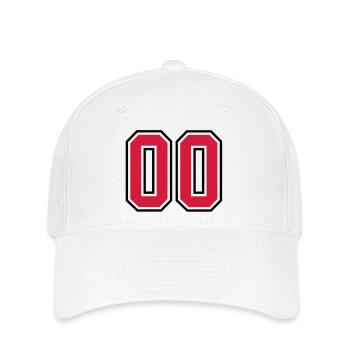 00 sports jersey football number - Flexfit Cap - Weiß - Vorne
