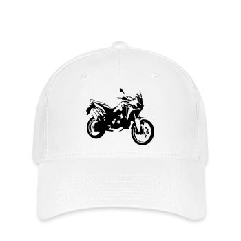 africa twin_einfarbig - Flexfit Cap - Weiß - Vorne