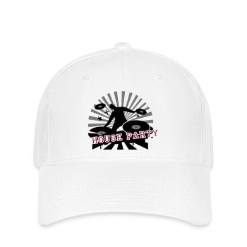 faire de la musique house cool DJ à la fête - Casquette Flexfit - blanc - Devant