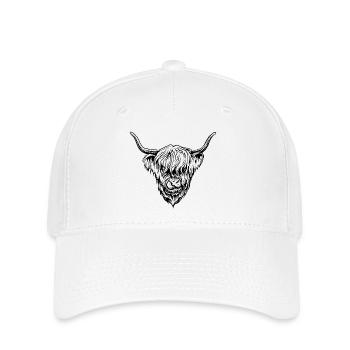 Bovins des Highlands - Casquette Flexfit - blanc - Devant