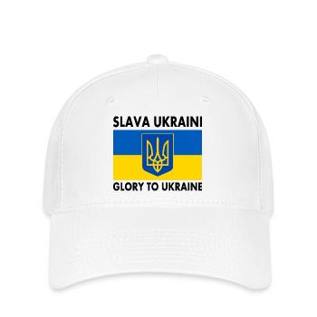 Slava ukraini - Flexfit Cap - white - Front