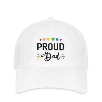 Stolzer Papa - Flexfit Cap - Weiß - Vorne