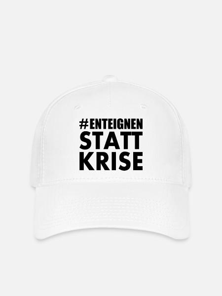Enteignen statt krise - Flexfit Cap - Weiß