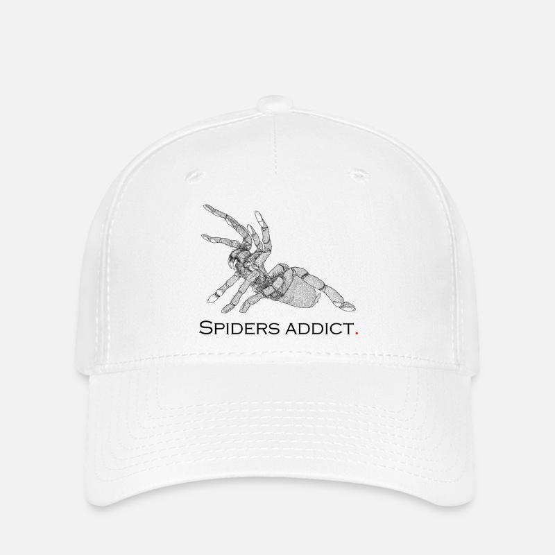 Spinnensüchtig - Flexfit Cap - Weiß