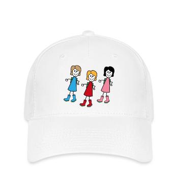 Femmes dans le style comique - Casquette Flexfit - blanc - Devant