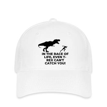 escapes the T-rex - Flexfit Cap - white - Front