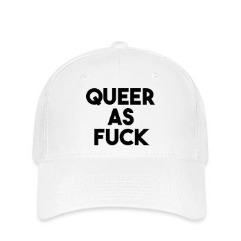 QUEER COMME - Casquette Flexfit - blanc - Devant