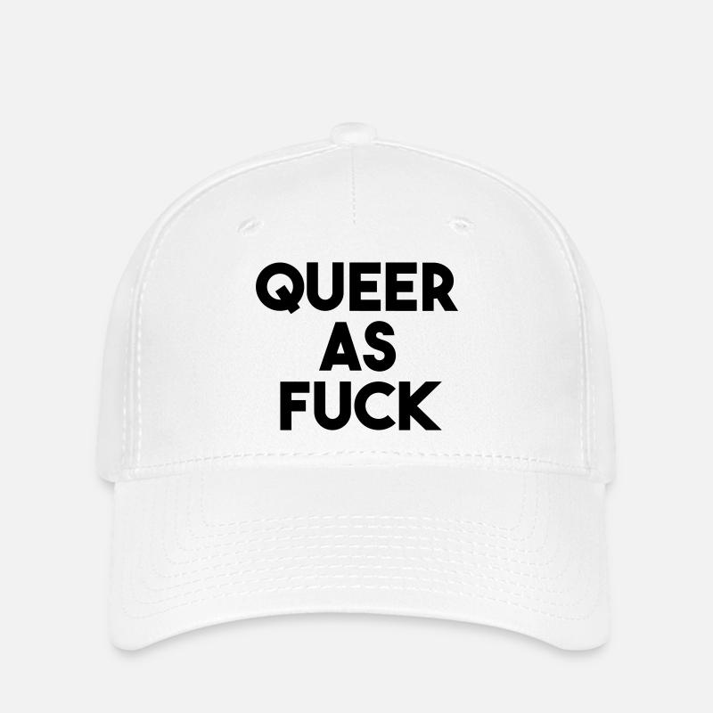 QUEER AS FUCK - Flexfit Cap - white