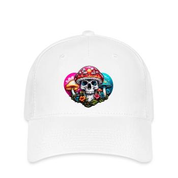 Skull Toadstool - Flexfit Cap - white - Front