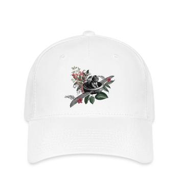 The Flying Cat - Flexfit Cap - white - Front