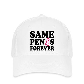 Same penis forever - Flexfit Cap - Weiß - Vorne