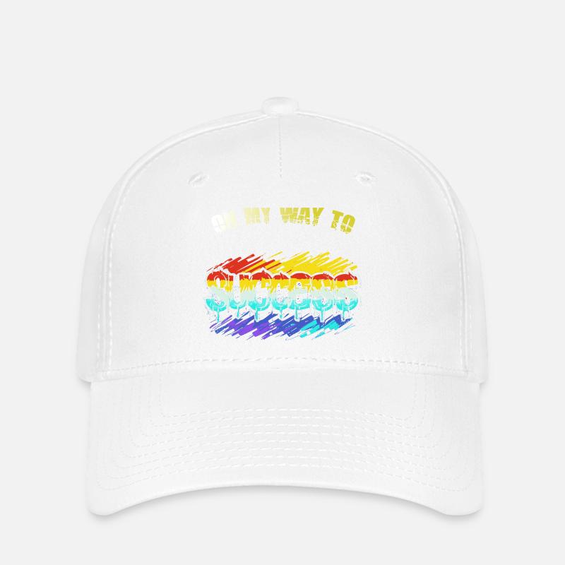 Weg zum Erfolg - Flexfit Cap - Weiß