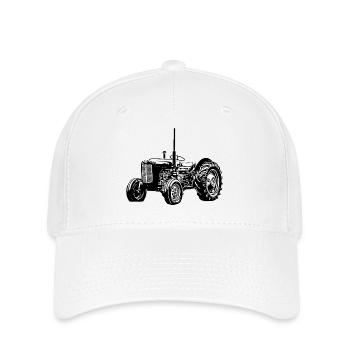 M F 35 Traktor - Flexfit Cap - Weiß - Vorne