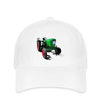 Dieselross F12 | Oldtimer-Traktor - Flexfit Cap - Weiß - Vorne