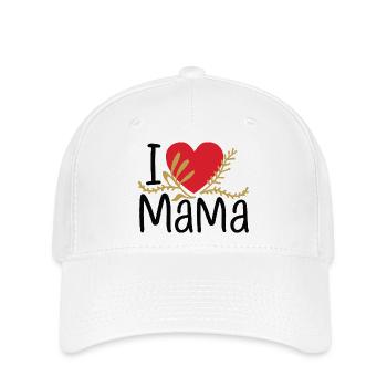 idee cadeau mama fete des meres anniversaire - Casquette Flexfit - blanc - Devant