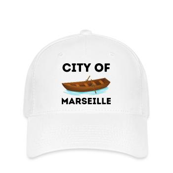 City of Marseille - Flexfit Cap - white - Front