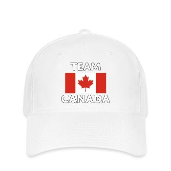 TEAM CANADA - Casquette Flexfit - blanc - Devant