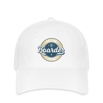 Label Surf et Boarder - Casquette Flexfit - blanc - Devant