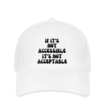 Not acceptable if it is not accessible* - Flexfit Cap - white - Front