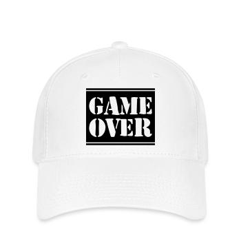 Game Over - Flexfit Cap - Weiß - Vorne